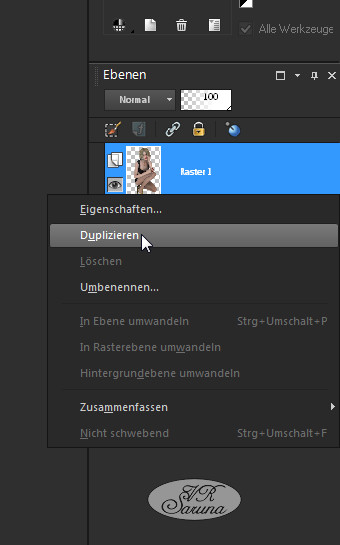 PSP - Kopien - Duplizieren einer Ebene Screen PSP - Kopien - Duplizieren einer Ebene