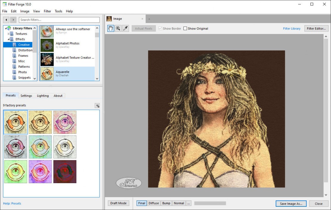 Grafik-Tipps - Filter Forge - Arbeitsoberfläche Screen Grafik-Tipps - Filter Forge - Arbeitsoberfläche
