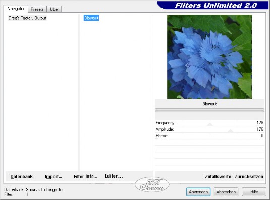 Grafik-Tipps - FU Importierter Filter Screen Grafik-Tipps - FU Importierter Filter