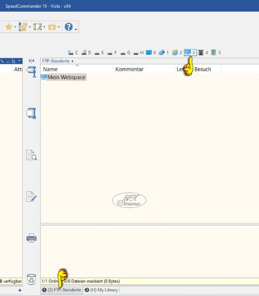 PC - Speedcommander FTP Screen PC - Speedcommander FTP