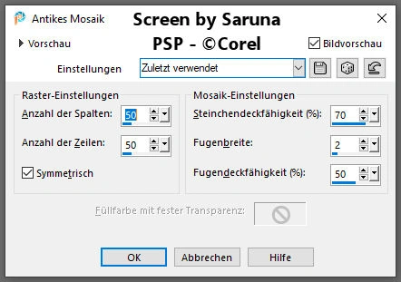 PSP - Antikes Mosaik Effekt