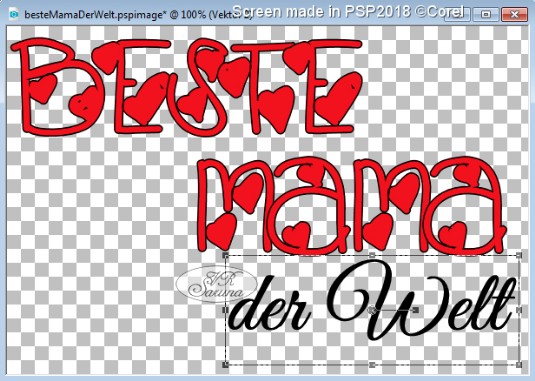 PSP - Deko 01 Schriftzug 2 Screen PSP - Deko 01 Schriftzug 2