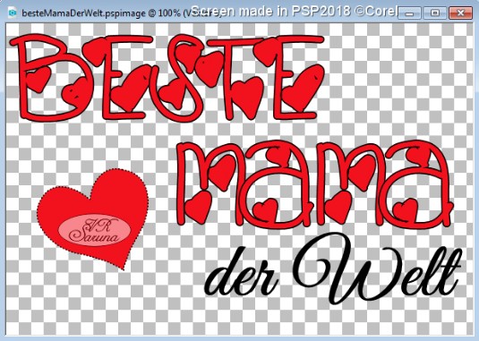 PSP - Deko 01 Schriftzug mit Vektor-Herz Screen PSP - Deko 01 Schriftzug mit Vektor-Herz