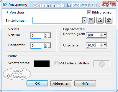 PSP - Rahmen 03 Einstellungen Aussparung Screen PSP - Rahmen 03 Einstellungen Aussparung