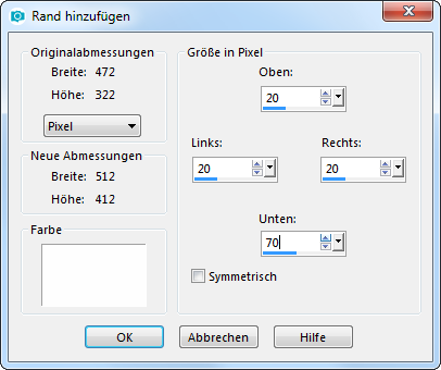 PSP - Rahmen 03 - Einstellungen Asymmetrischer Rand Screen PSP - Rahmen 03 - Einstellungen Asymmetrischer Rand