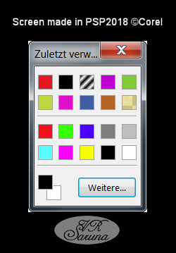 PSP - Material-Palette Mini-Farbauswahl-Fenster Screen PSP - Material-Palette Mini-Farbauswahl-Fenster