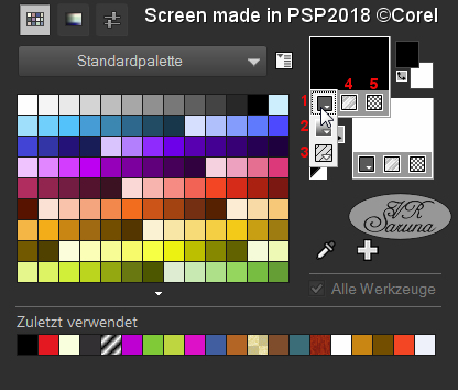 PSP - Material-Palette Materialart Screen PSP - Material-Palette Materialart